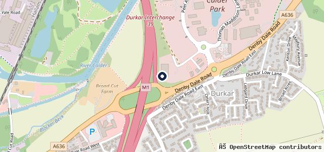 Map showing the location of Arnold Clark Wakefield Motorstore / Vanstore