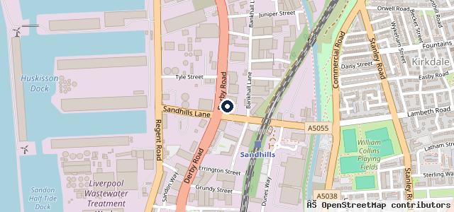 Map showing the location of Liverpool Audi