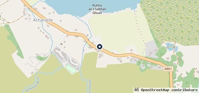 Map showing the location of Loch Shiel Garage