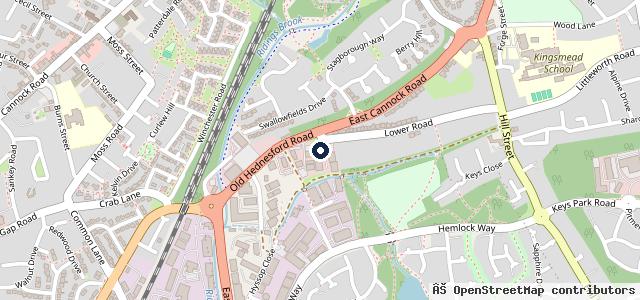 Map showing the location of Lower Road Service Centre