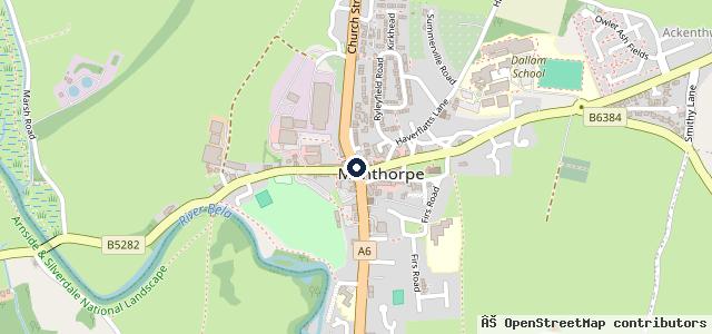 Map showing the location of Mainline MOT Centre