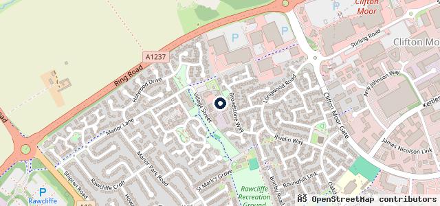 Map showing the location of Manor Garage