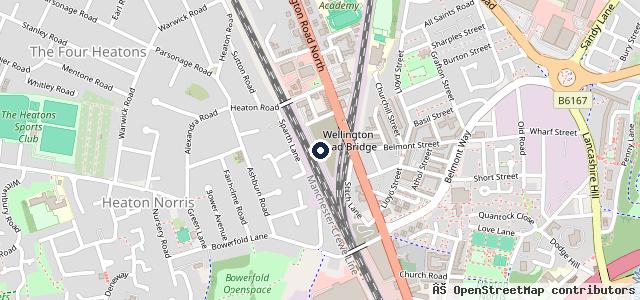 Map showing the location of Mercedes-Benz of Stockport