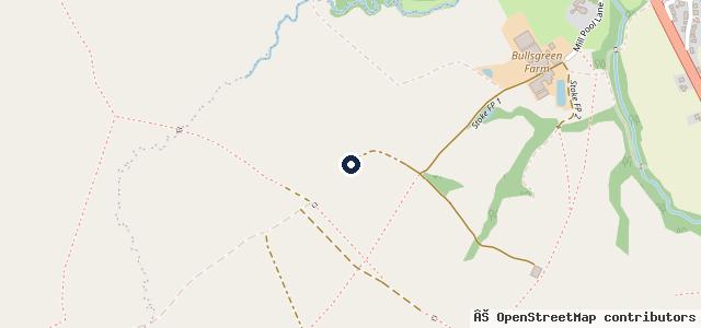 Map showing the location of Mill Pool Garage