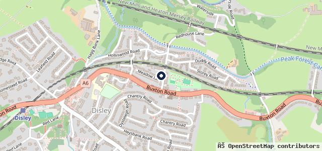 Map showing the location of Moortop Garage