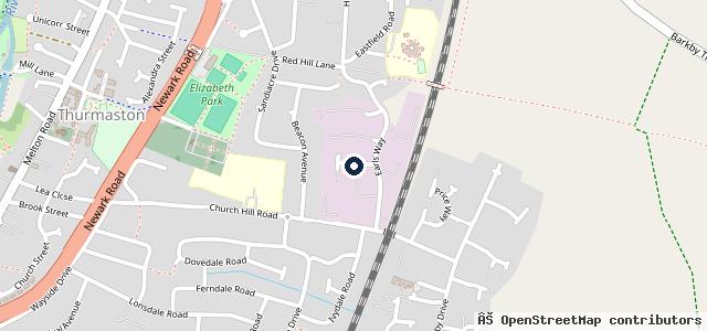 Map showing the location of Bcs Car Services Thurmaston
