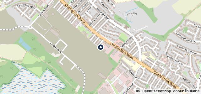 Map showing the location of Northwest Bloor Motor Works | BMW | Bolton