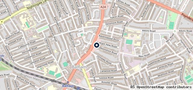 Map showing the location of Alpine Autos