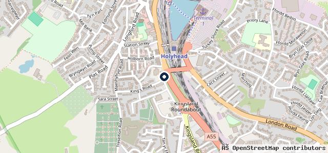 Map showing the location of Kingsland Garage & Tyres