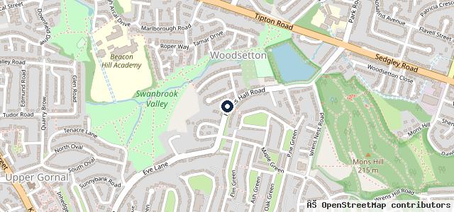 Map showing the location of Parkes Hall Motor Services