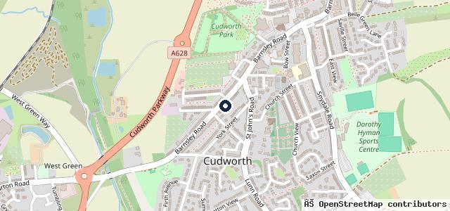 Map showing the location of Performance Direct Barnsley LTD