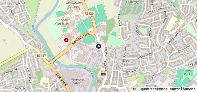 Map showing the location of R & M Cars
