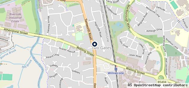 Map showing the location of R N Upton & Co