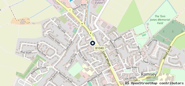 Map showing the location of Ramsey Motors (Hunts) Ltd