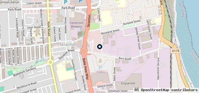 Map showing the location of Fix Auto Hartlepool