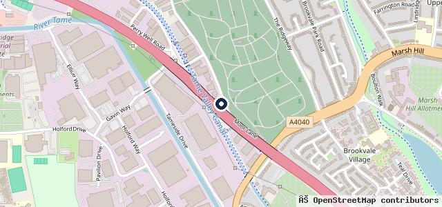 Map showing the location of RPM Garage