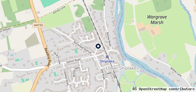 Map showing the location of Shiplake Motors