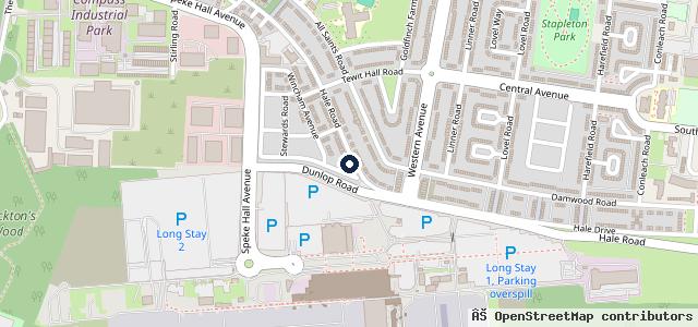 Map showing the location of DV Car Care