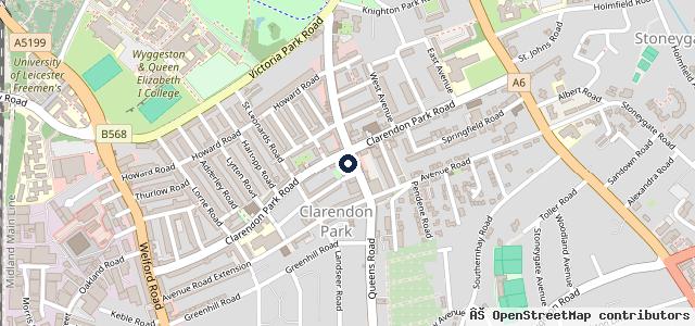 Map showing the location of Leicester Auto Services