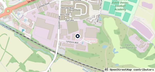 Map showing the location of Bosch Car Service - Lostock Motor Works