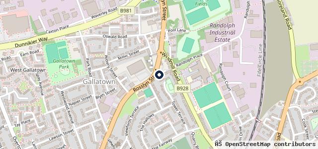 Map showing the location of Terrys Tyres
