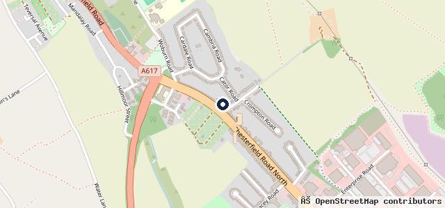 Map showing the location of Titchfield Garage ltd