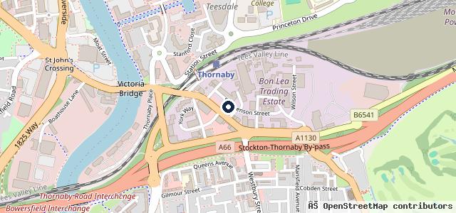 Map showing the location of TRS Motor Services