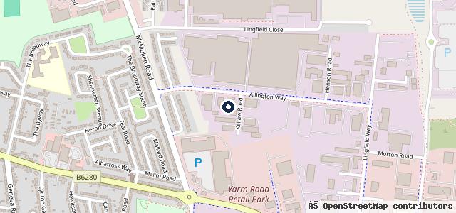Map showing the location of TRW Autos & Performance