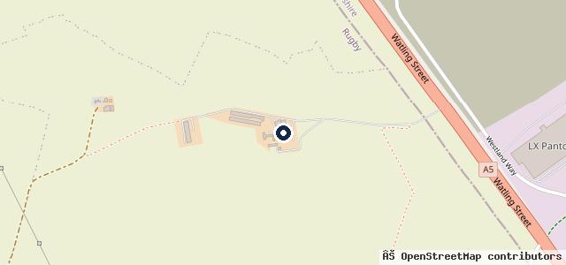 Map showing the location of V12 Vehicle Prep Centre