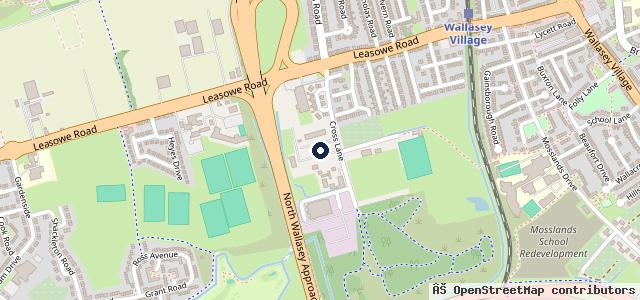 Map showing the location of Village Service Centre | Wallasey