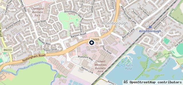 Map showing the location of Highway Garage Mot & Service Centre