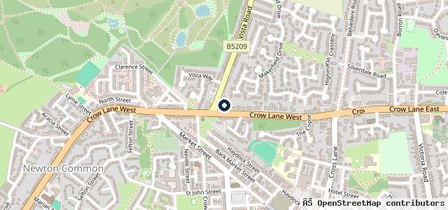 Map showing the location of Vista Garage
