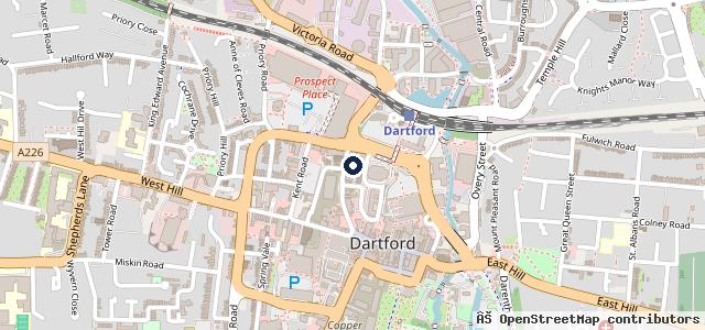 Map showing the location of Group 1 Volkswagen Dartford