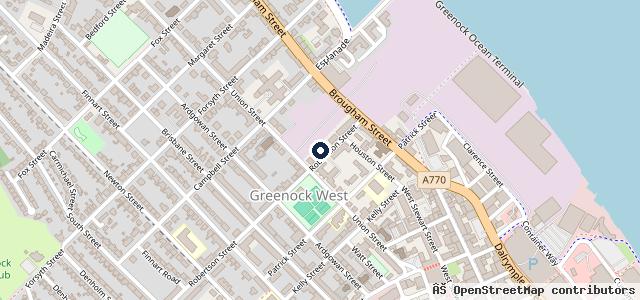 Map showing the location of WB Hall Sales & Service