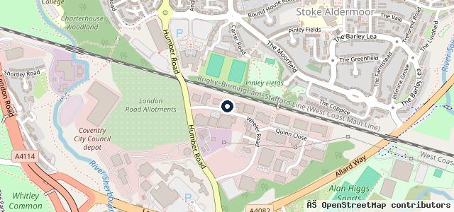 Map showing the location of Vrs Coventry Limited