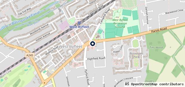 Map showing the location of W.Carey Motor Engineers | MOT & Car Repairs | Services | Auto Diagnostic Byfleet Surrey