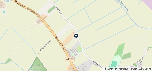 Map showing the location of Wicken 4 Wheel Drive