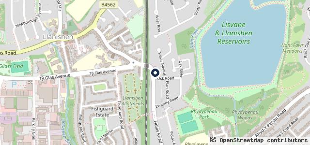 Map showing the location of Alpha and Yapps Garages