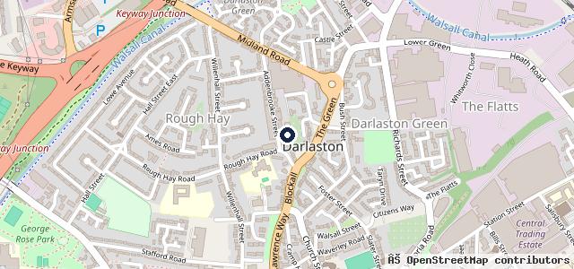 Map showing the location of Darlaston Motor Services Ltd