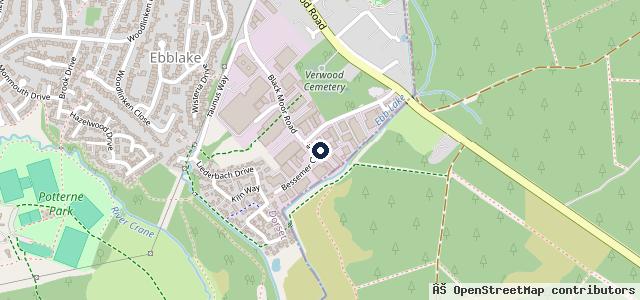 Map showing the location of Crescent Motorcycles Verwood