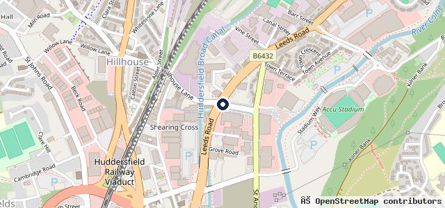 Map showing the location of ATS Euromaster Huddersfield