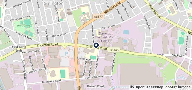 Map showing the location of Auto Modification Specialists