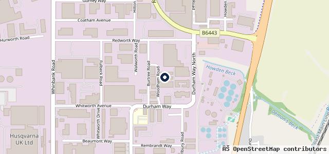 Map showing the location of Aycliffe Autos