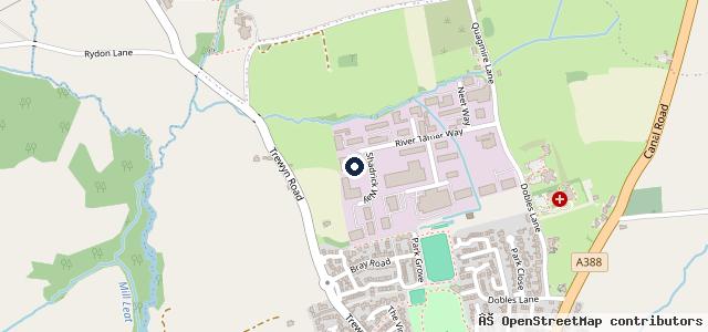 Map showing the location of Bassett & Sluggett Garage & Tyre Services