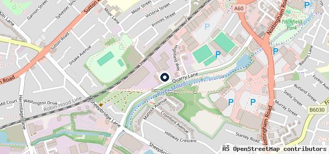 Map showing the location of Benz Service Centre