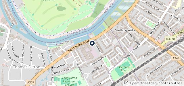Map showing the location of Berry Thames Ditton BMW