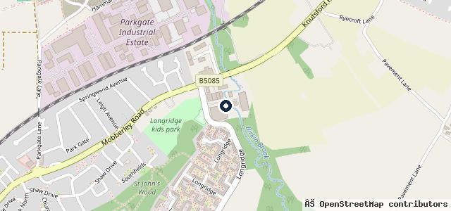 Map showing the location of Birkin Service Centre