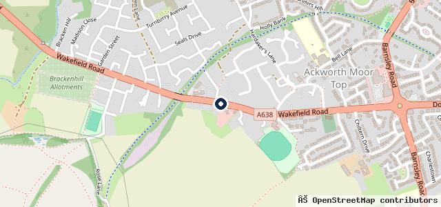Map showing the location of Bracken Hill Auto Engineers
