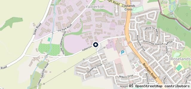 Map showing the location of Brixham Garage