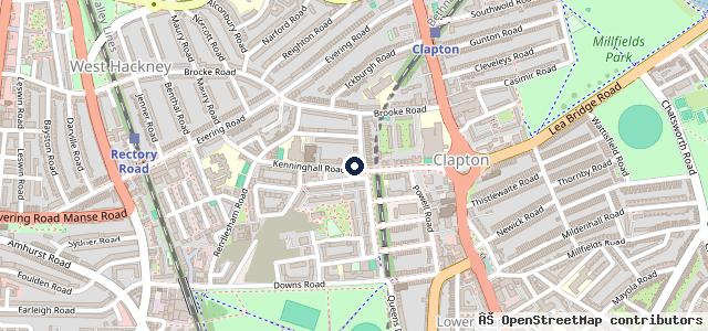 Map showing the location of Brooke Motors